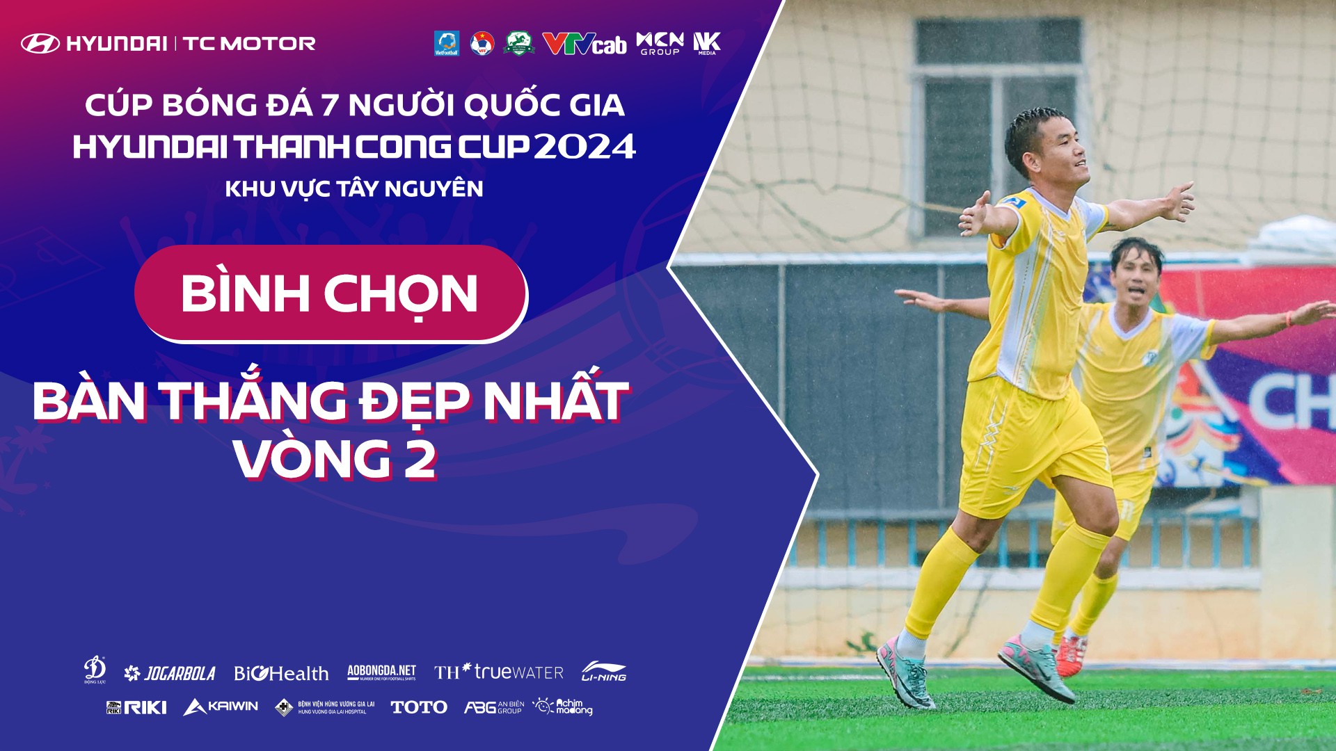 Bình chọn bàn thắng đẹp nhất vòng 2 VSC-S4 | Khu vực Tây Nguyên